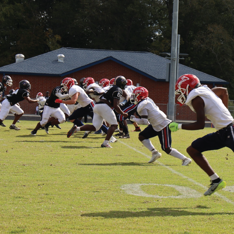 Louisburg College Football Scores First Home Win
